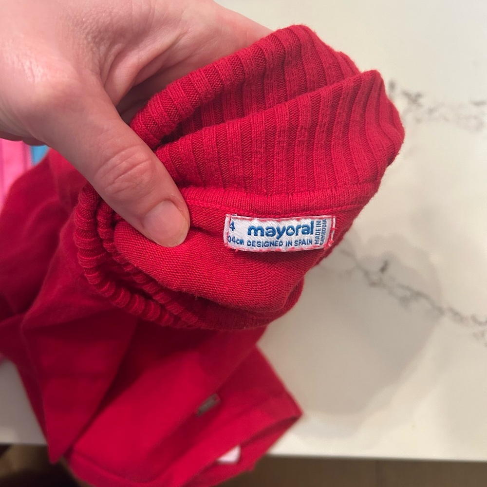 Mayoral Red Kids' Turtleneck